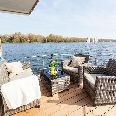 Wohlfuehlboot Hausboot - Festlieger Im Hafen Bad Saarow - Wc An Bord, Dusche An Land Hotel Buitenkant foto