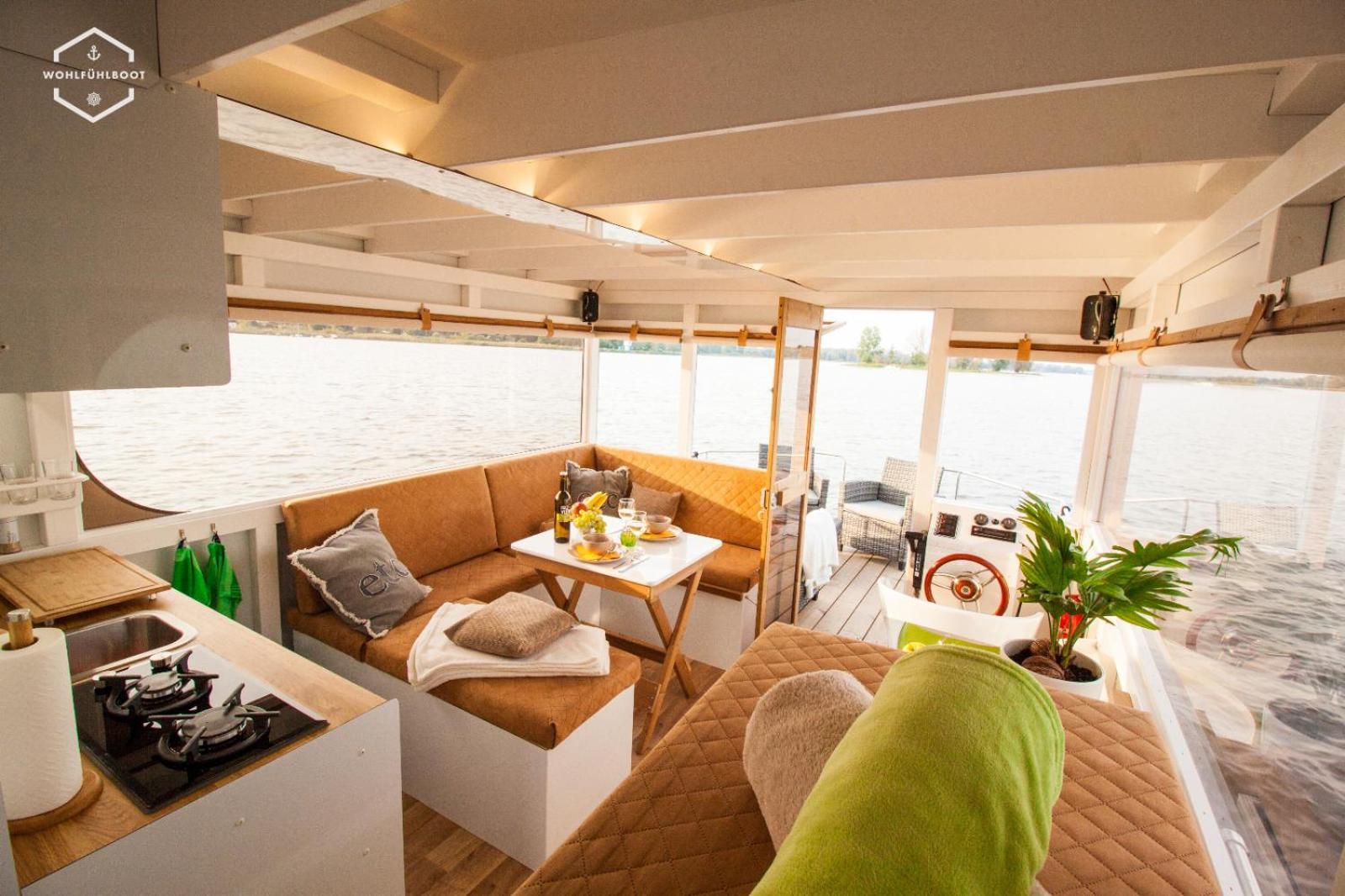 Wohlfuehlboot Hausboot - Festlieger Im Hafen Bad Saarow - Wc An Bord, Dusche An Land Hotel Buitenkant foto